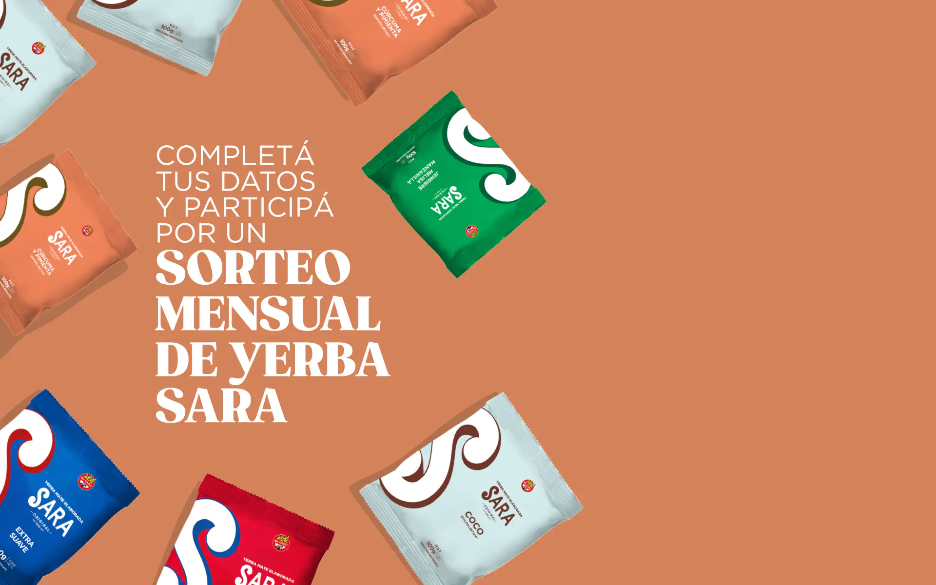 imagen con todas las variedades de Yerba Sara