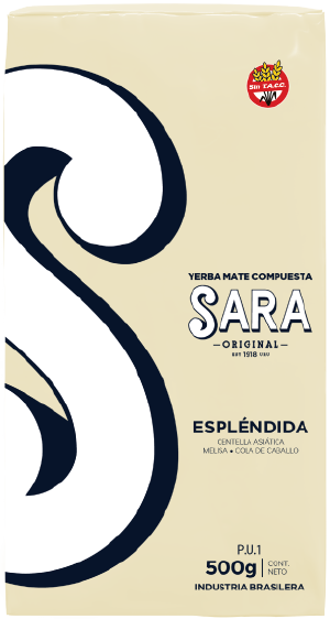 Yerba Sara espléndida paquete amarillo pastel