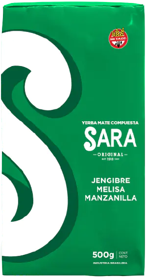Yerba Sara con jengibre paquete verde